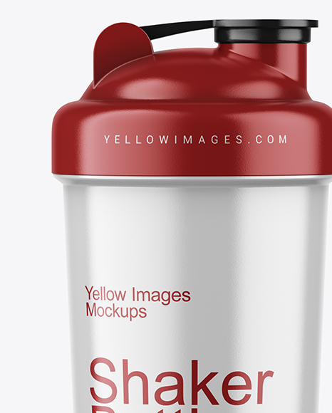 Glossy Shaker Bottle Mockup