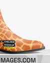 Chelsea Boot with Shoe Box Mockup