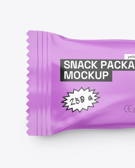 Glossy Snack Bar Mockup