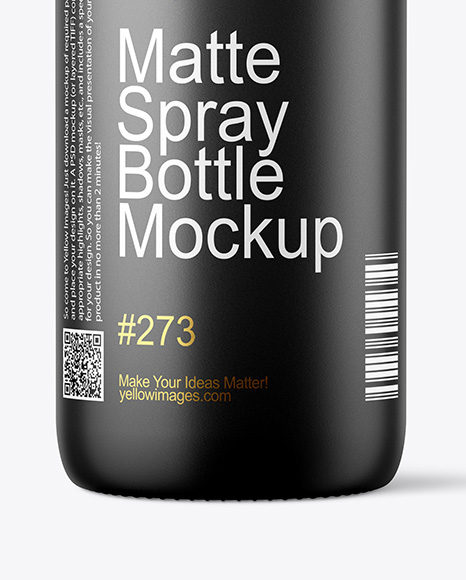16oz Matte Spray Bottle Mockup