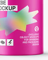 Matte Paper Tube with Pull Tab Mockup