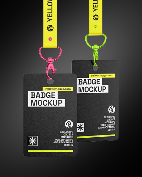 Two ID Cards Mockup