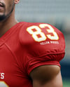 A Man Wearing a Full American Football Kit Mockup