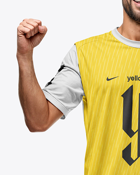 A Man Wearing a Full Soccer Kit Mockup