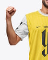 A Man Wearing a Full Soccer Kit Mockup