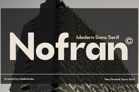 Nofran – Modern Neo Grotesk Sans Serif - Creative Store