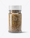 Glass Jar with Herbes de Provence Mockup