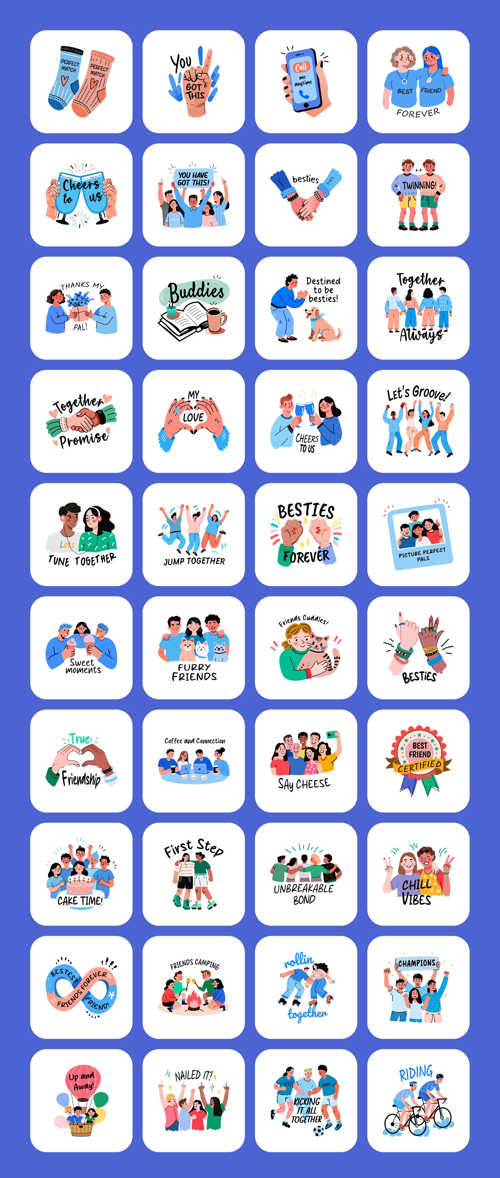 Friends Stickers Pack