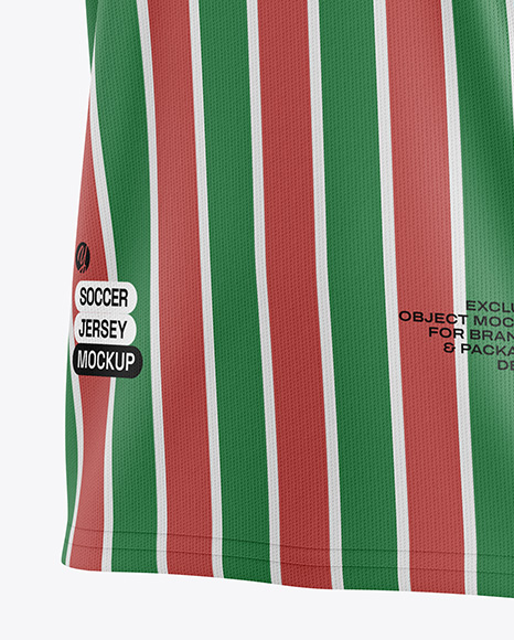 Soccer Jersey Mockup - Half Side View