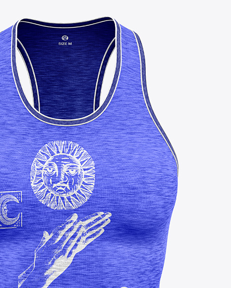Women's Melange Tank Top Mockup