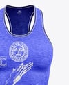 Women's Melange Tank Top Mockup