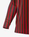 Men's Long Sleeve Polo Shirt Mockup - Half Side View