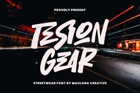Tesion Gear Bold Streetwear Marker - Fonts