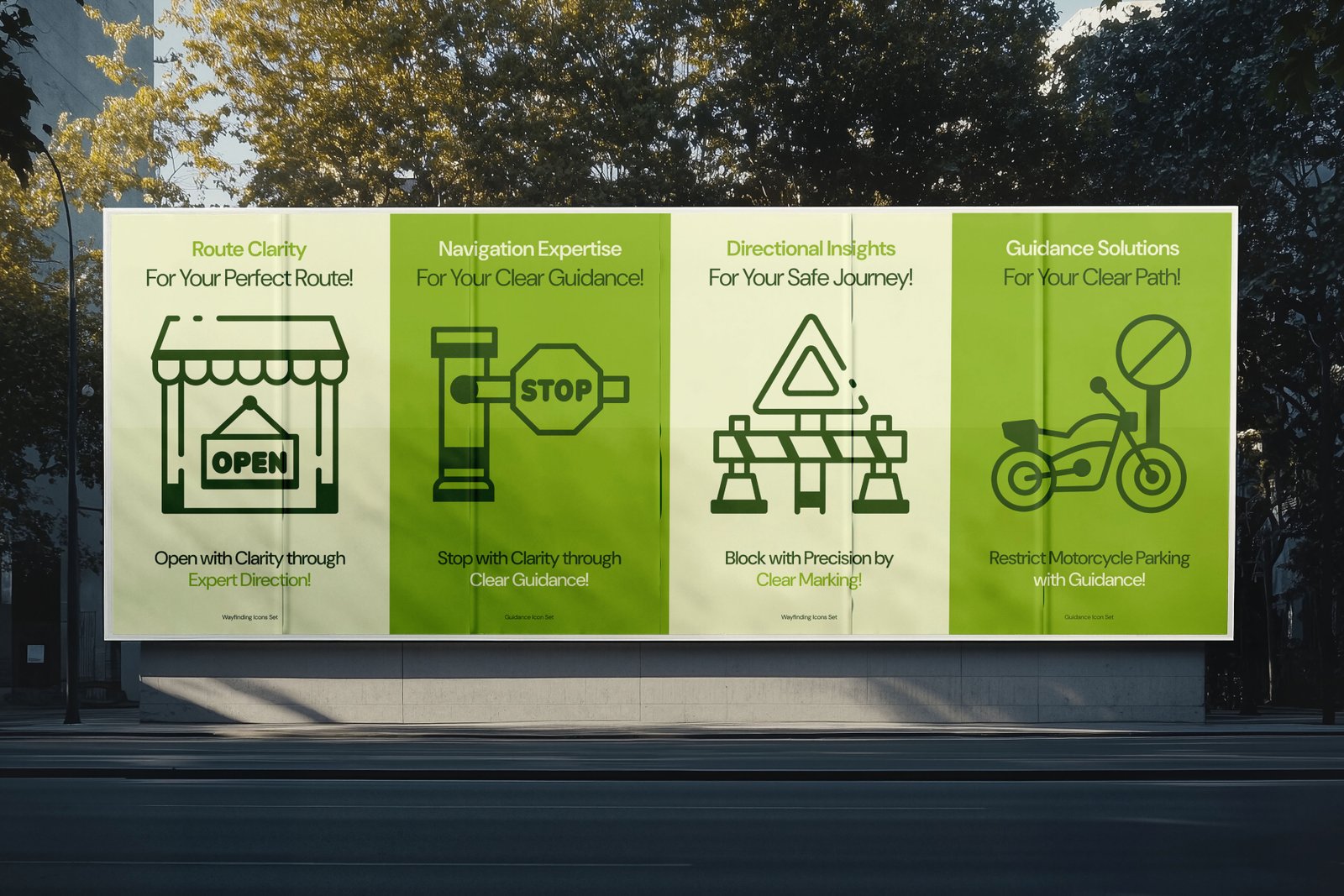 Wayfinding and Guidance Icons