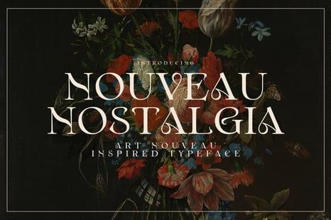 Nouveau Nostalgia – Art Nouveau Inspired Typeface - Certificate font