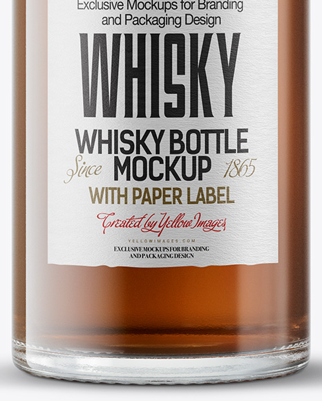 Whiskey Bottle Mockup