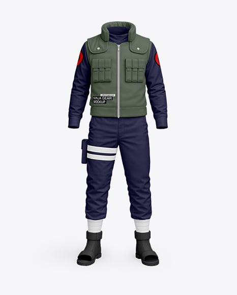 Ninja Gear Kit Mockup - Flared pants mockup