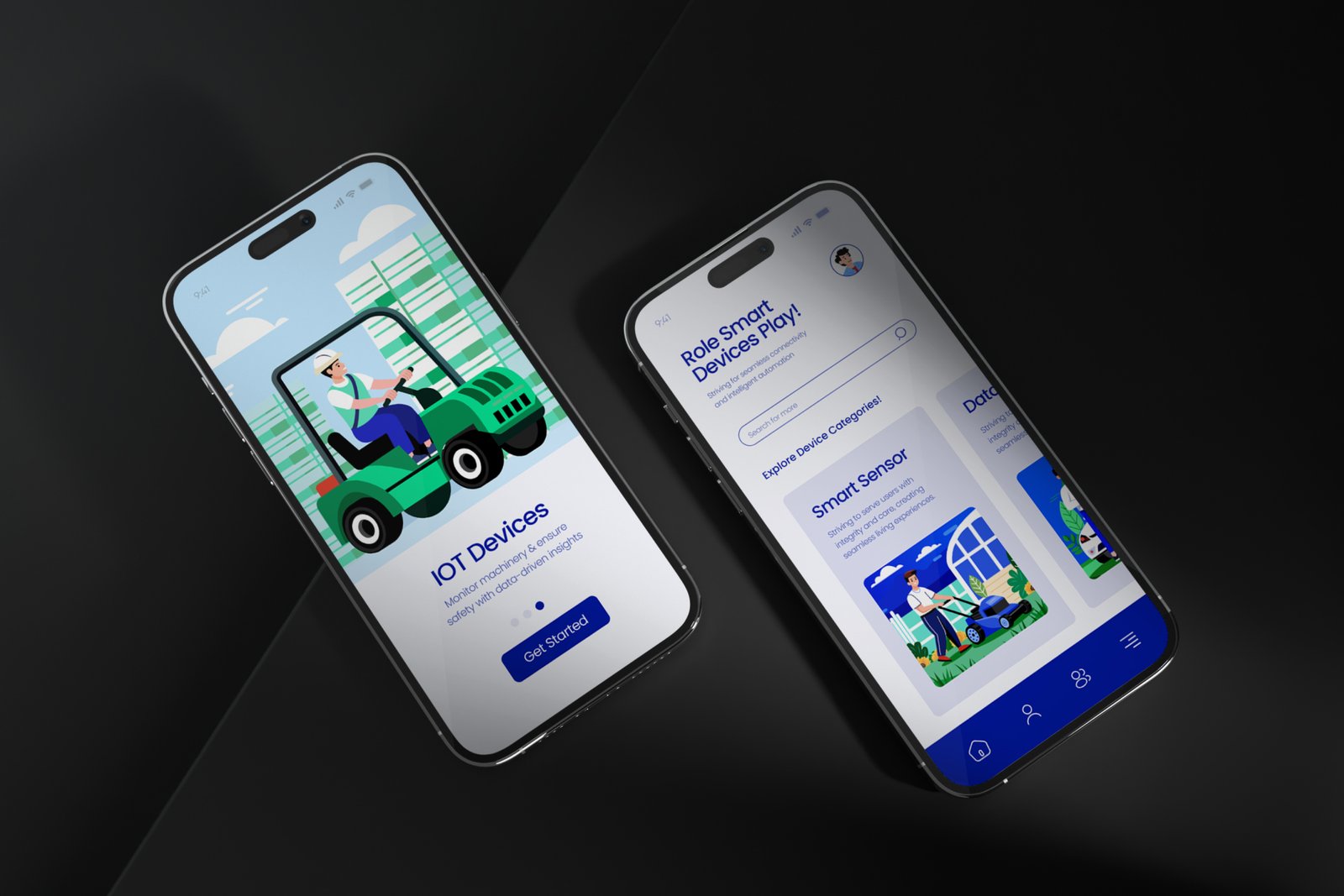 IOT Devices Illustration Set