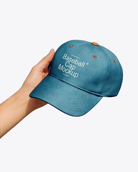 Baseball Cap in a Hand Mockup