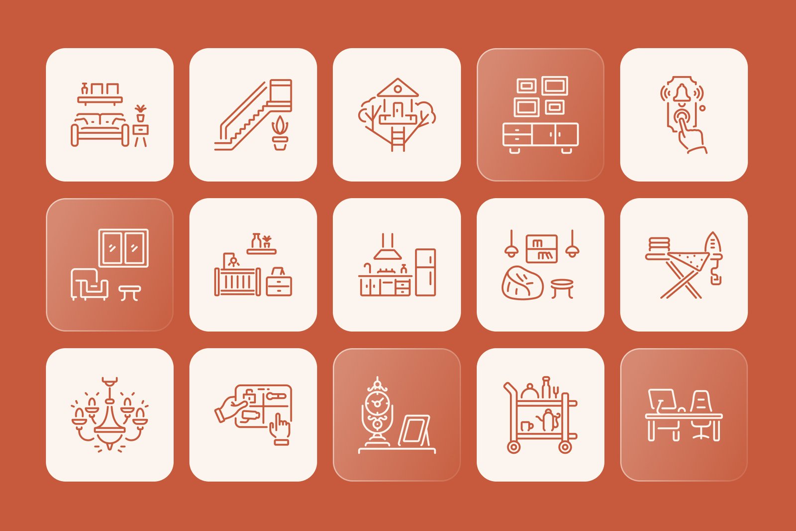Housing and Interior Icons Set