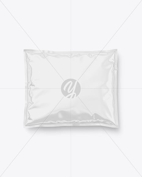 Glossy Sachet Mockup