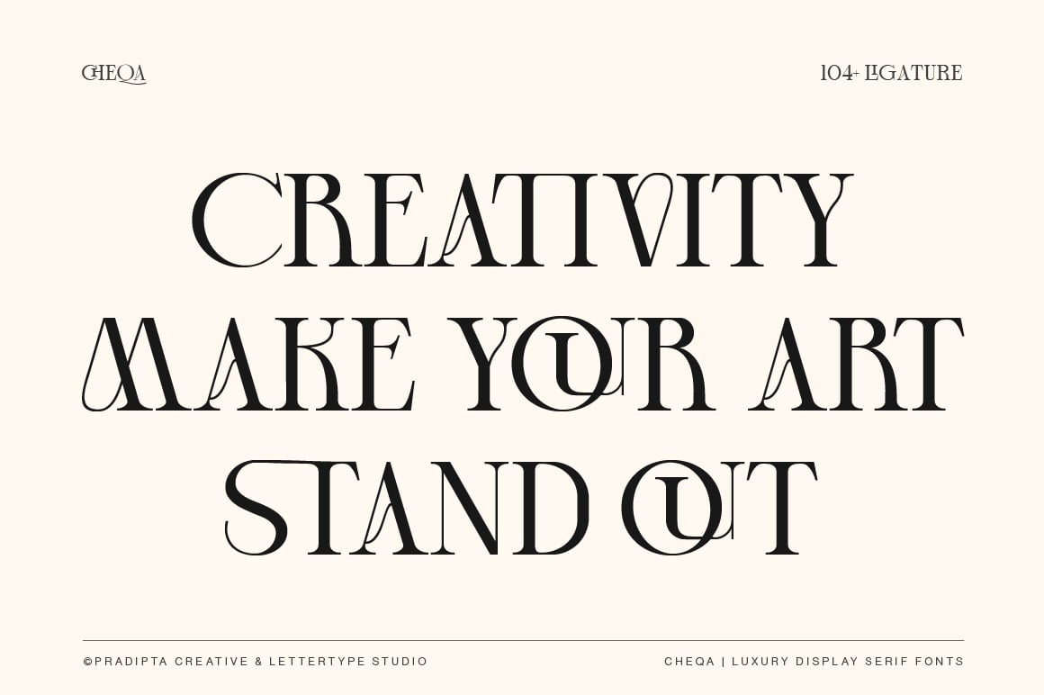 Cheqa a Luxury &amp; Elegant Serif