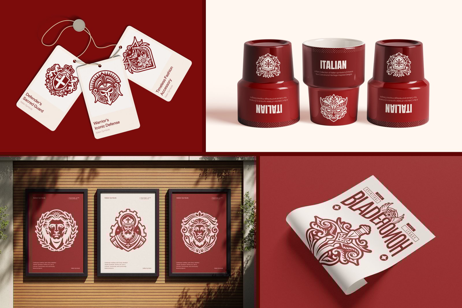 Italian Symbols Art Set