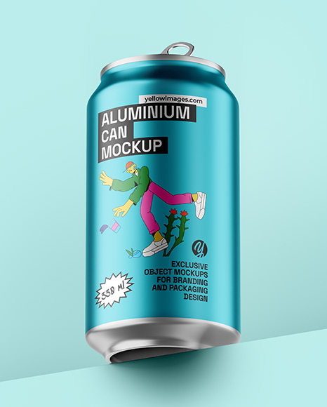 Aluminium Drink Can Mockup - Beer can mockup