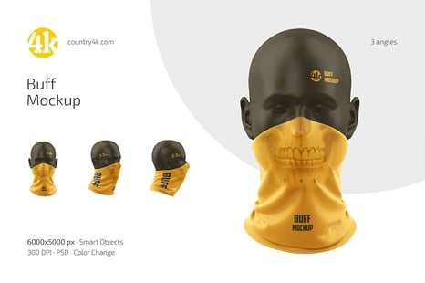 Buff Mockup Set - Apparel Mockups