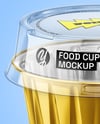 Aluminium Foil Cup with Clear Plastic Cup Mockup