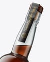 Tall Black Rum Bottle Mockup