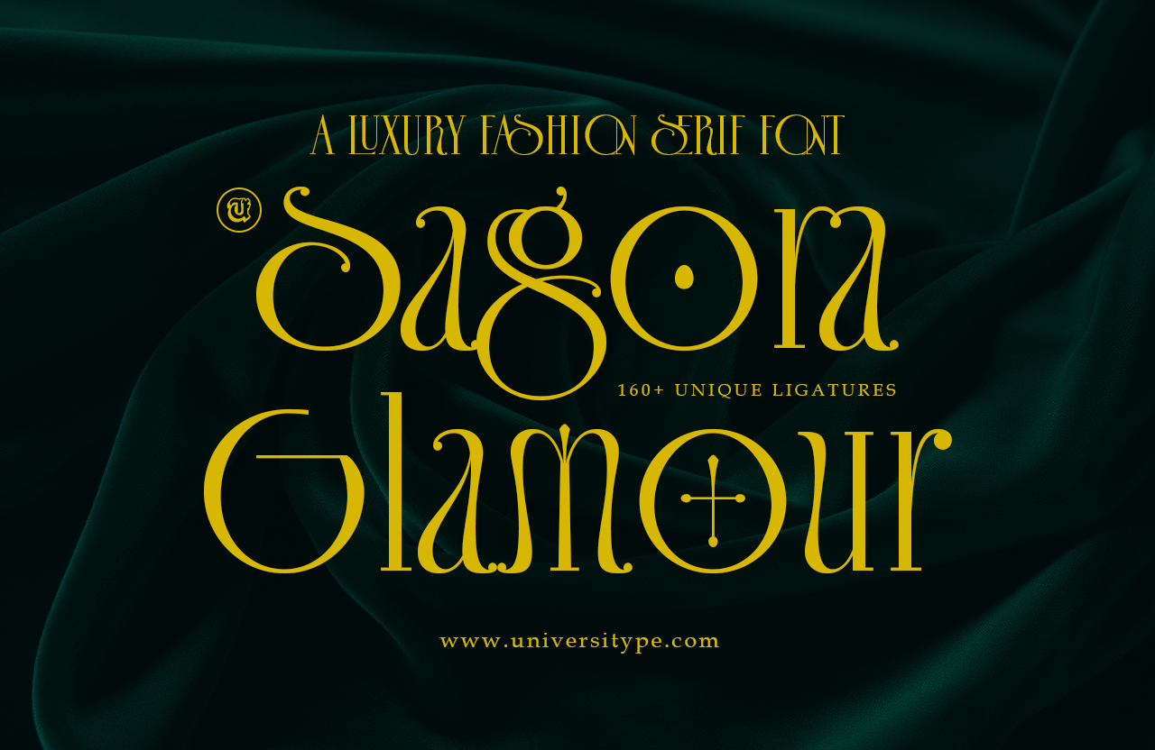 UT Sagora Glamour - A Luxury Serif Font