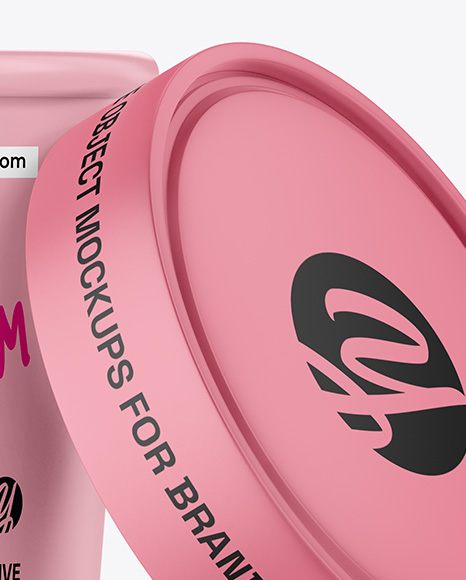 Matte Ice Cream Cup Mockup