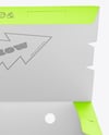 Opened Paper Food Box Mockup