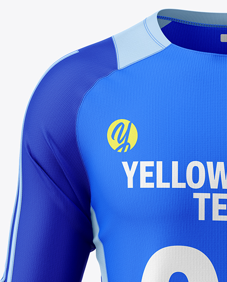 Training Long Sleeve Jersey Mockup - Front View