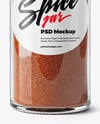 Spice Glass Jar with Smoked Paprika Mockup