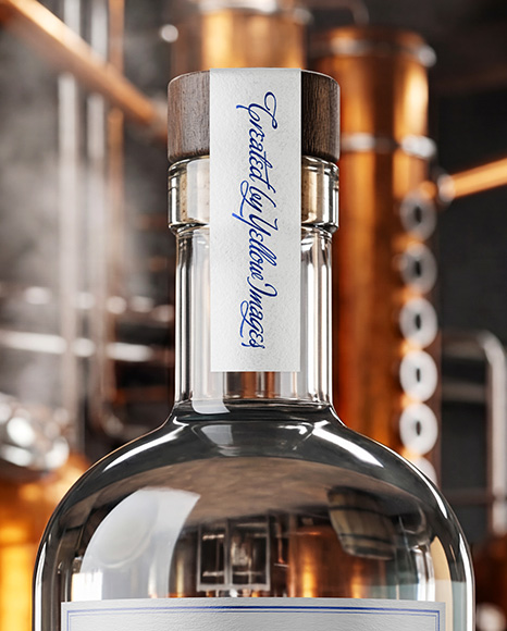 Dry Gin Bottle Mockup