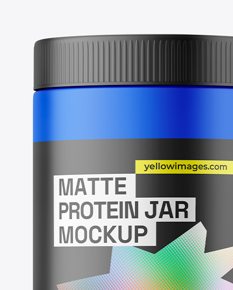 Matte Protein Jar Mockup
