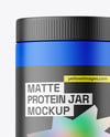 Matte Protein Jar Mockup