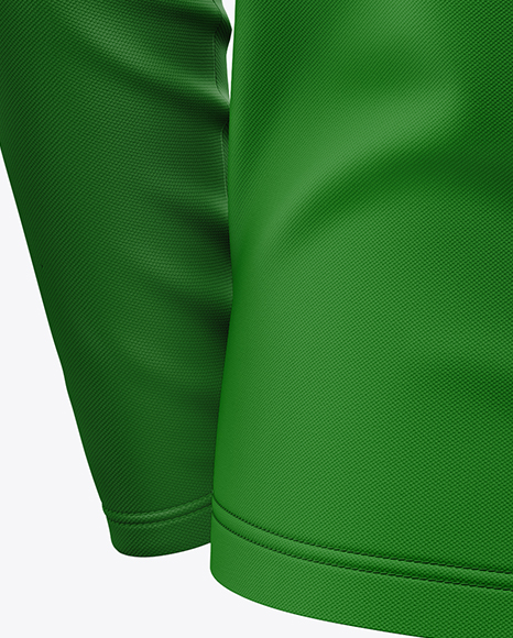 Men's Long Sleeve Raglan Polo Mockup