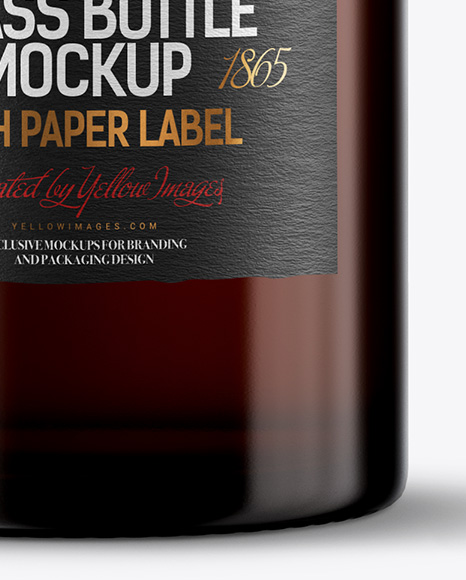 Amber Bottle Mockup