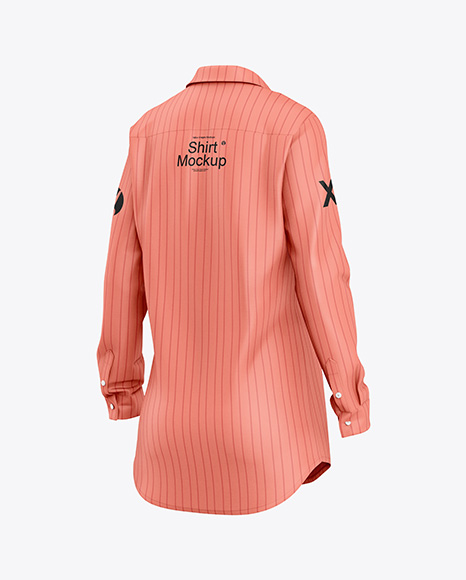 Women's Long Sleeve Shirt Mockup - Back View