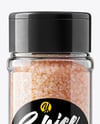 Plastic Jar with Pink Himalayan Salt Mockup