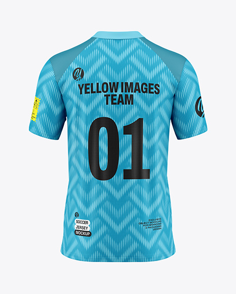 Soccer Jersey Mockup - Back View - Apparel mockups