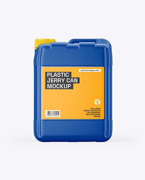 Plastic 5L Jerrycan Mockup