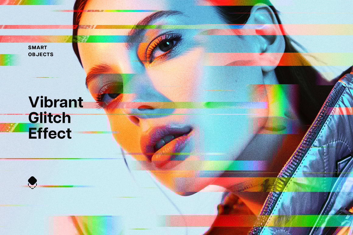 Vibrant Glitch Photo Effect