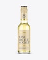 250ml White Wine Bottle Mockup