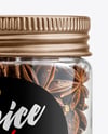 Plastic Jar with Star Anise Mockup