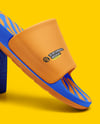 Slide Sandals with Box Mockup