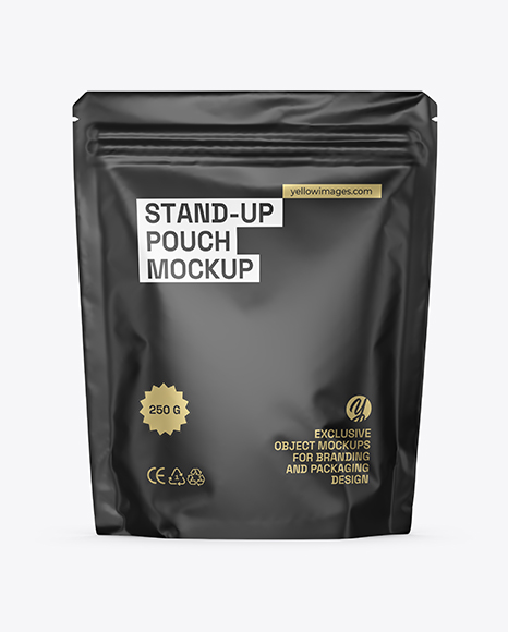 Matte Stand-up Pouch Mockup